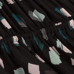 Emporio Armani-Girls Black Chiffon Dress | Childrensalon Outlet