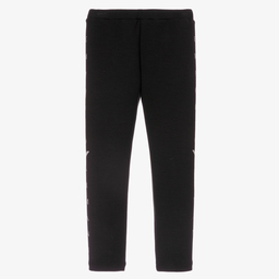 Emporio Armani-Girls Black Modal Leggings | Childrensalon Outlet