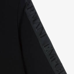 Emporio Armani-Girls Blue Logo Jersey Dress | Childrensalon Outlet