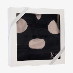 Emporio Armani-Girls Blue & Pink Wool Hat Set | Childrensalon Outlet