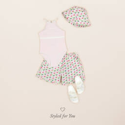 Emporio Armani-Шорты из хлопка пастельные с орлом для девочек | Childrensalon Outlet