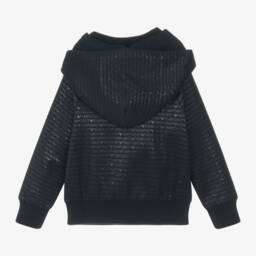 إمبوريو أرماني-هودي بشعار أرماني لون كحلي للبنات | Childrensalon Outlet