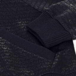 إمبوريو أرماني-هودي بشعار أرماني لون كحلي للبنات | Childrensalon Outlet