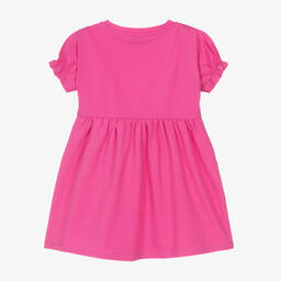 Emporio Armani-Хлопковое платье цвета фуксии | Childrensalon Outlet