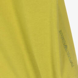 Emporio Armani-Girls Green Cotton  Dress | Childrensalon Outlet