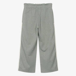 إEmporio Armani-جوغرز قطن جيرسي جاكارد لون أخضر للبنات | Childrensalon Outlet