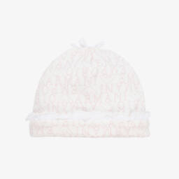 إEmporio Armani-قبعة قطن لون عاجي للمولودات | Childrensalon Outlet