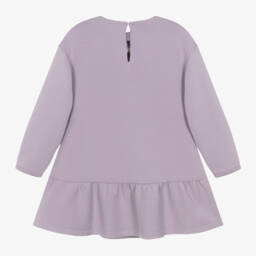 Emporio Armani-Girls Lavender Cotton Jersey Dress | Childrensalon Outlet