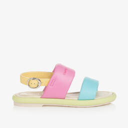 Emporio Armani-Girls Multicoloured Leather Sandals | Childrensalon Outlet