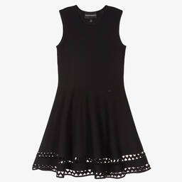 Emporio Armani-Синее трикотажное платье | Childrensalon Outlet