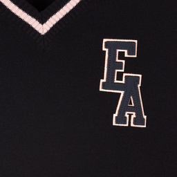 Emporio Armani-Синее плиссированное платье для девочек | Childrensalon Outlet