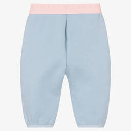 Emporio Armani-Girls Pastel Blue Jersey Joggers  | Childrensalon Outlet