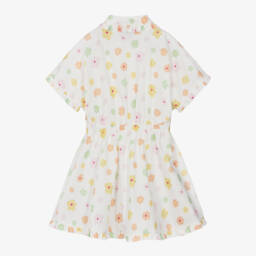 Emporio Armani-Girls Pastel Floral Poplin Dress | Childrensalon Outlet