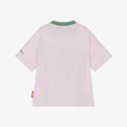 Emporio Armani-Girls Pink Bear Cotton Tee | Childrensalon Outlet