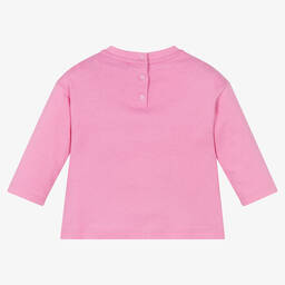 Emporio Armani-Розовый хлопковый топ для девочек | Childrensalon Outlet