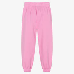 Emporio Armani-Girls Pink Eagle Logo Joggers | Childrensalon Outlet