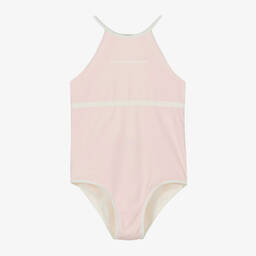 Emporio Armani-Girls Pink Swimsuit | Childrensalon Outlet