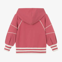 إمبوريو أرماني-هودي قطن لون زهري للبنات | Childrensalon Outlet