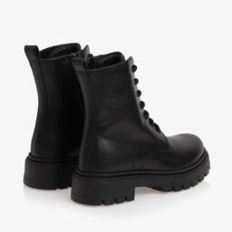 Emporio Armani-Girls Sleek Leather Ankle Boots | Childrensalon Outlet