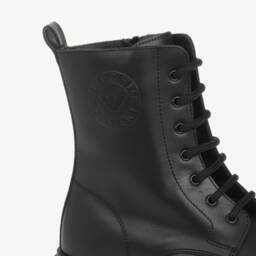 Emporio Armani-Girls Sleek Leather Ankle Boots | Childrensalon Outlet
