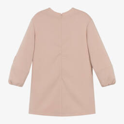 Emporio Armani-Girls Soft Pink Jersey Dress | Childrensalon Outlet