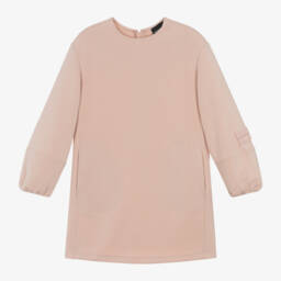 Emporio Armani-Girls Soft Pink Jersey Dress | Childrensalon Outlet