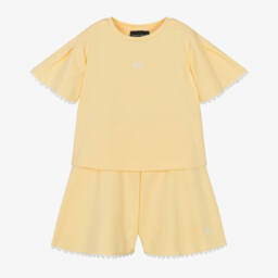 Emporio Armani-Girls Sunny Cotton Ensemble | Childrensalon Outlet