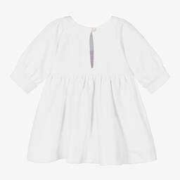 Emporio Armani-Белое платье-свитшот для девочек | Childrensalon Outlet