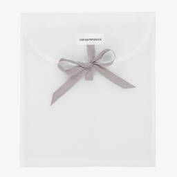 Emporio Armani-بيبي نيست قطن لون عاجي (67 سم) | Childrensalon Outlet