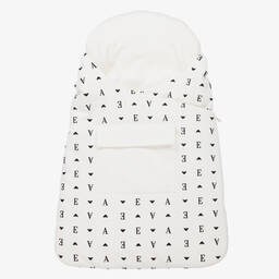 Emporio Armani-بيبي نيست قطن لون عاجي (67 سم) | Childrensalon Outlet