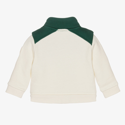 Emporio Armani-Кремовый хлопковый топ на молнии | Childrensalon Outlet