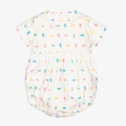 Emporio Armani-Ivory Ice Cream Logo Shortie | Childrensalon Outlet