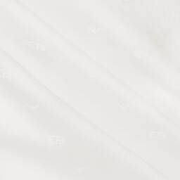 إEmporio Armani-قميص قطن ساتين لون عاجي للمواليد | Childrensalon Outlet