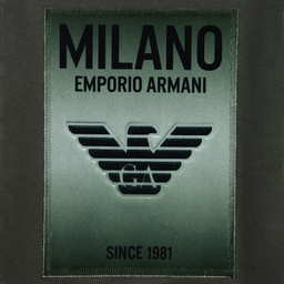 Emporio Armani-Khaki Green Logo Sweatshirt | Childrensalon Outlet