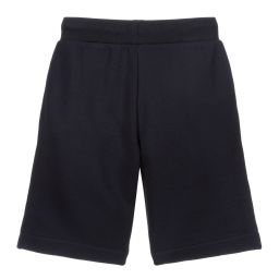 Emporio Armani-Navy Blue Jersey Logo Shorts | Childrensalon Outlet