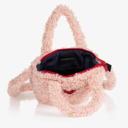 Emporio Armani-Pink Teddy Fleece Bag (28cm) | Childrensalon Outlet