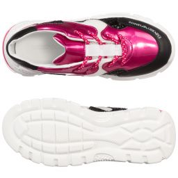 Emporio Armani-Teen Black & Pink Trainers | Childrensalon Outlet