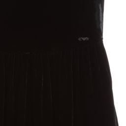 Emporio Armani-Teen Black Velvet Jumpsuit | Childrensalon Outlet