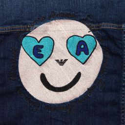 Emporio Armani-Teen Blue Denim Jacket | Childrensalon Outlet