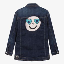 Emporio Armani-Teen Blue Denim Jacket | Childrensalon Outlet