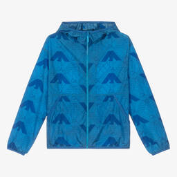 Emporio Armani-Teen Blue EA Crew Windbreaker Jacket | Childrensalon Outlet