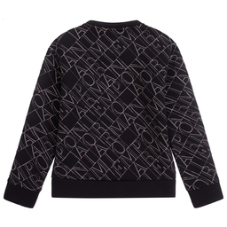 Emporio Armani-Teen Blue Logo Sweatshirt | Childrensalon Outlet