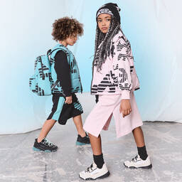 Emporio Armani-Черно-синие хлопковые шорты | Childrensalon Outlet