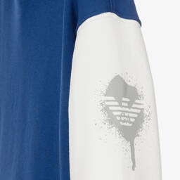 Emporio Armani-Синяя худи с цветовыми блоками | Childrensalon Outlet