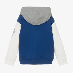 Emporio Armani-Синяя худи с цветовыми блоками | Childrensalon Outlet