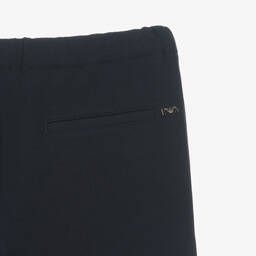 إمبوريو أرماني-بنطلون رياضي قطن بيكيه لون كحلي للمراهقين | Childrensalon Outlet