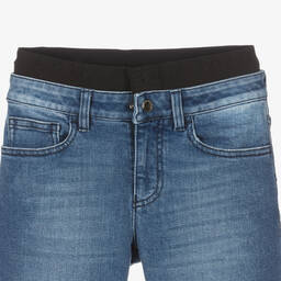 Emporio Armani-Teen Boys Blue Denim Jeans | Childrensalon Outlet