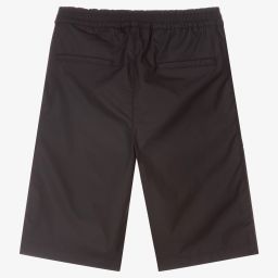 Emporio Armani-Teen Boys Blue Logo Shorts | Childrensalon Outlet