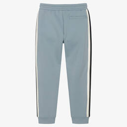 Emporio Armani-Teen Boys Blue Striped Logo Joggers | Childrensalon Outlet
