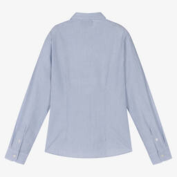 Emporio Armani-Голубая рубашка в полоску | Childrensalon Outlet